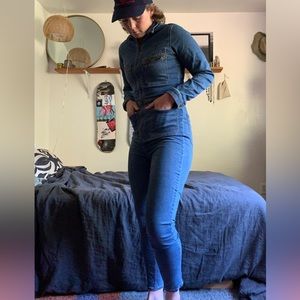 Free People Lennox Jumpsuit Denim